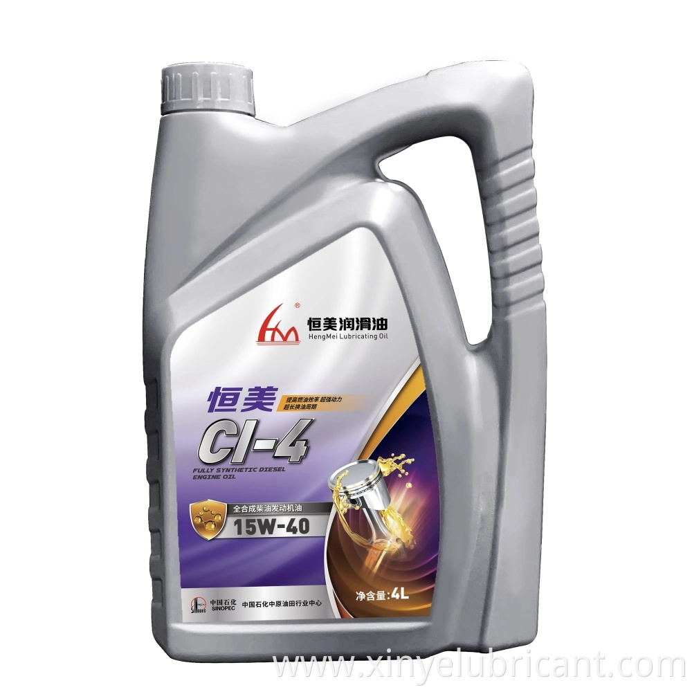 Quality Assurance Lubricants for Hengmei 15W-40 Fully Synthetic Diesel Engine Oil